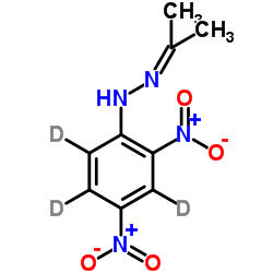 丙酮 2,4-二硝基苯腙-D3结构式