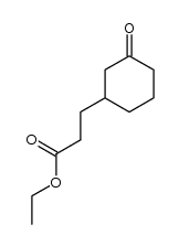 ethyl 3-oxo-cyclohexanepropionic acid结构式