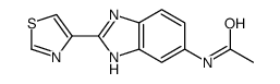 N-[2-(1,3-thiazol-4-yl)-3H-benzimidazol-5-yl]acetamide结构式