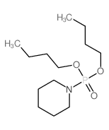 Phosphonic acid,1-piperidinyl-, dibutyl ester (9CI) Structure