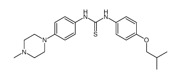 1-(4-isobutoxy-phenyl)-3-[4-(4-methyl-piperazin-1-yl)-phenyl]-thiourea Structure