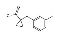 1-(3-methylbenzyl)cyclopropanecarbonyl chloride Structure