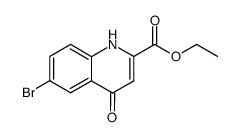 6-Bromo-1,4-dihydro-4-oxoquinoline-2-carboxylic acid ethyl ester structure