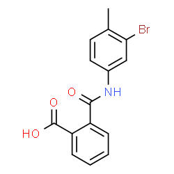 2-((3-bromo-4-methylphenyl)carbamoyl)benzoic acid Structure