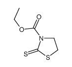 2-Thioxo-3-thiazolidinecarboxylic acid ethyl ester Structure