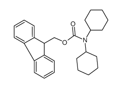 9H-fluoren-9-ylmethyl N,N-dicyclohexylcarbamate Structure