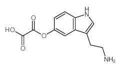Ethanedioic acid,1-[3-(2-aminoethyl)-1H-indol-5-yl] ester结构式