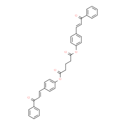 BIS[4-(3-OXO-3-PHENYL-1-PROPENYL)PHENYL] PENTANEDIOATE structure