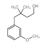 4-(3-methoxyphenyl)-3,3-dimethyl-butan-1-ol结构式