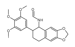1-formamido-6,7-methylenedioxy-2-(3,4,5-trimethoxyphenyl)-1,2,3,4-tetrahydronaphthalene Structure
