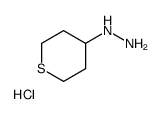 thian-4-ylhydrazine,hydrochloride Structure