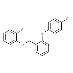 1-[(4-CHLOROPHENYL)SULFANYL]-2-([(2-CHLOROPHENYL)SULFANYL]METHYL)BENZENE structure