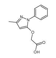 (5-methyl-2-phenyl-2H-pyrazol-3-yloxy)-acetic acid结构式
