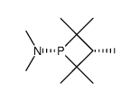 cis-1-dimethylamino-2,2,3,4,4-pentamethylphosphetane Structure