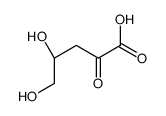 (4R)-4,5-Dihydroxy-2-oxopentanoic acid结构式