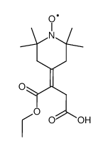 (2,2,6,6-Tetramethyl-1-oxyl-piperidyliden)-bernsteinsaeure-monoethylester结构式