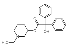 (1-ethylpiperidin-3-yl) 2-hydroxy-2,2-diphenylacetate Structure