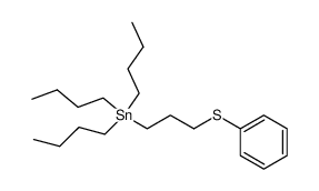 tributyl(3-(phenylthio)propyl)stannane Structure