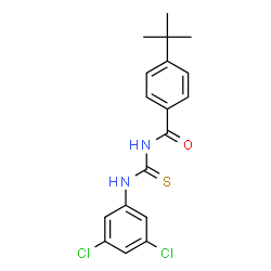 4-tert-butyl-N-{[(3,5-dichlorophenyl)amino]carbonothioyl}benzamide structure
