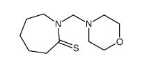 2H-Azepine-2-thione,hexahydro-1-(4-morpholinylmethyl)-结构式