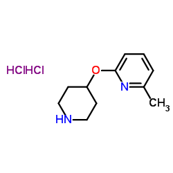 2-Methyl-6-(piperidin-4-yloxy)pyridine dihydrochloride结构式