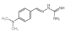 2-[(4-dimethylaminophenyl)methylideneamino]guanidine结构式