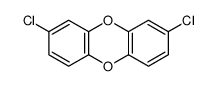 2,8-dichlorodibenzo-4-dioxin结构式