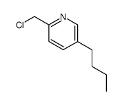 5-butyl-2-chloromethyl-pyridine Structure