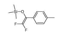 ((2,2-difluoro-1-(p-tolyl)vinyl)oxy)trimethylsilane Structure