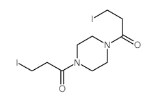 3-iodo-1-[4-(3-iodopropanoyl)piperazin-1-yl]propan-1-one结构式