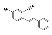 5-amino-2-(2-phenylethenyl)benzonitrile结构式