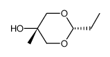r-2-ethyl-c-5-hydroxy-5-methyl-1,3-dioxane Structure