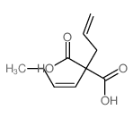 2-[(Z)-but-1-enyl]-2-prop-2-enyl-propanedioic acid Structure