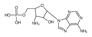 [(2S,3S,4R,5R)-3-amino-5-(6-aminopurin-9-yl)-4-hydroxyoxolan-2-yl]methyl dihydrogen phosphate Structure