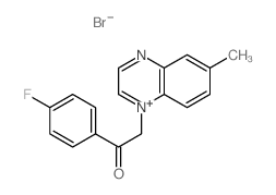 1-(4-fluorophenyl)-2-(6-methylquinoxalin-1-yl)ethanone structure