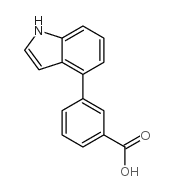 3-(1H-Indol-4-yl)benzoic acid Structure