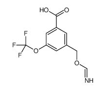 3-(methanimidoyloxymethyl)-5-(trifluoromethoxy)benzoic acid结构式