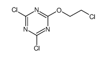 2-(β-chloroethoxy)-4,6-dichloro-sym-triazine结构式