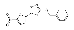 2-benzylsulfanyl-5-(5-nitrofuran-2-yl)-1,3,4-thiadiazole Structure