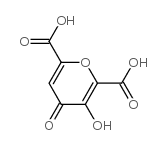 3-hydroxy-4-oxopyran-2,6-dicarboxylic acid Structure