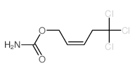 2-Penten-1-ol,5,5,5-trichloro-, 1-carbamate structure