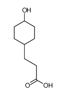 3-(4-hydroxycyclohexyl)propanoic acid结构式