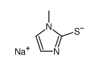 sodium salt of 1-methylimidazole-2-thiolate Structure