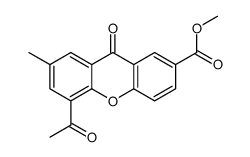 methyl 5-acetyl-7-methyl-9-oxoxanthene-2-carboxylate Structure