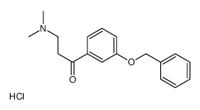 3-(dimethylamino)-1-(3-phenylmethoxyphenyl)propan-1-one,hydrochloride结构式