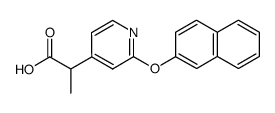 2-[2-(Naphthalen-2-yloxy)-pyridin-4-yl]-propionic acid结构式