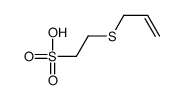 2-prop-2-enylsulfanylethanesulfonic acid结构式