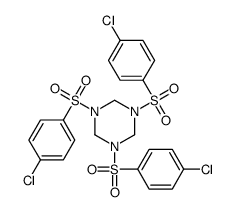 1,3,5-tris[(4-chlorophenyl)sulfonyl]-1,3,5-triazinane Structure