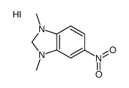 1,3-dimethyl-5-nitro-1,2-dihydrobenzimidazol-1-ium,iodide Structure