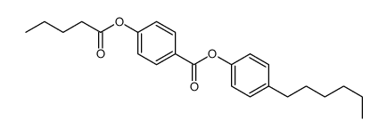 (4-hexylphenyl) 4-pentanoyloxybenzoate结构式